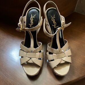 Saint Laurent Women’s Tribute Platform Heels- Size 37